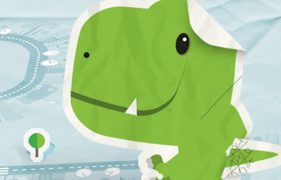 Brand Mascot Design, Eco Dino
