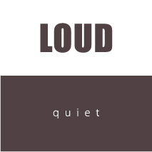 logo personality loud quiet