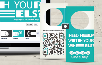 Social Media Marketing and Name Card Design for Wheel Help