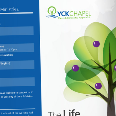 yck chapel brochure design cover
