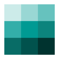 logo colour turquoises