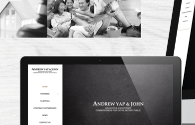 Law Firm Website Design for Andrew Yap and John Legal