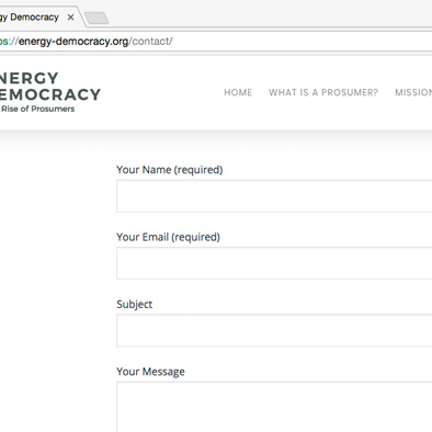 energy democracy website contact