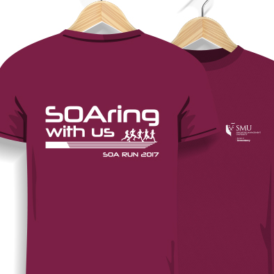 smu school of accountancy run 2017 campaign t-shirt design
