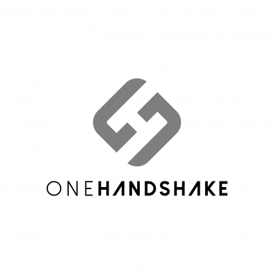 onehandshake app logo h s greyscale