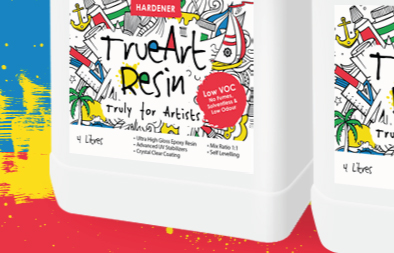 Product Logo and Label Design for TrueArt Resin