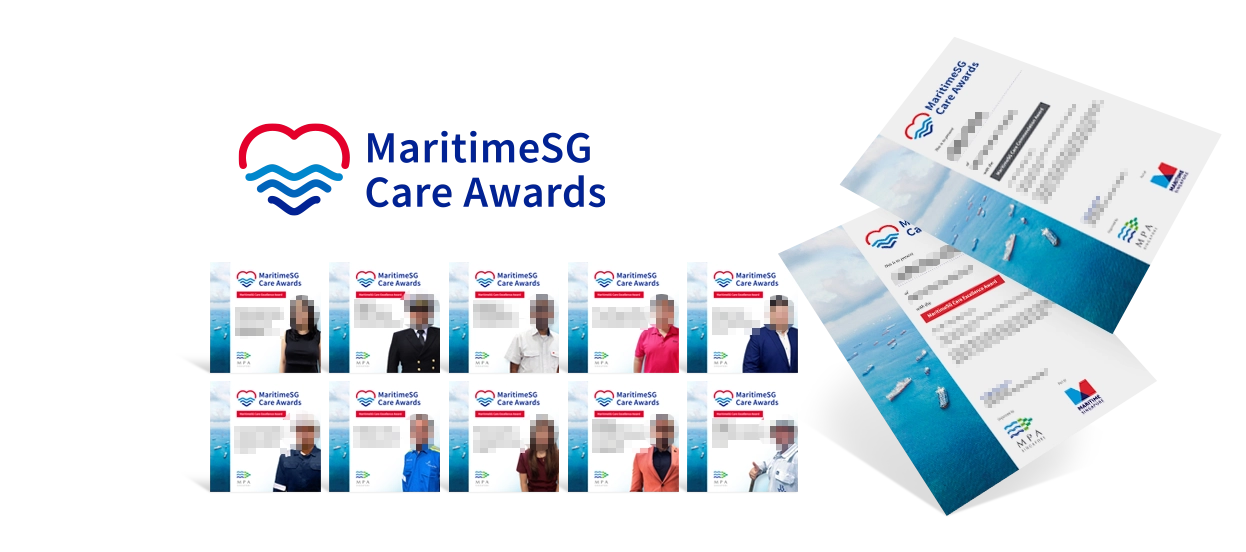 logo certificate social media image design maritimesg care awards fg