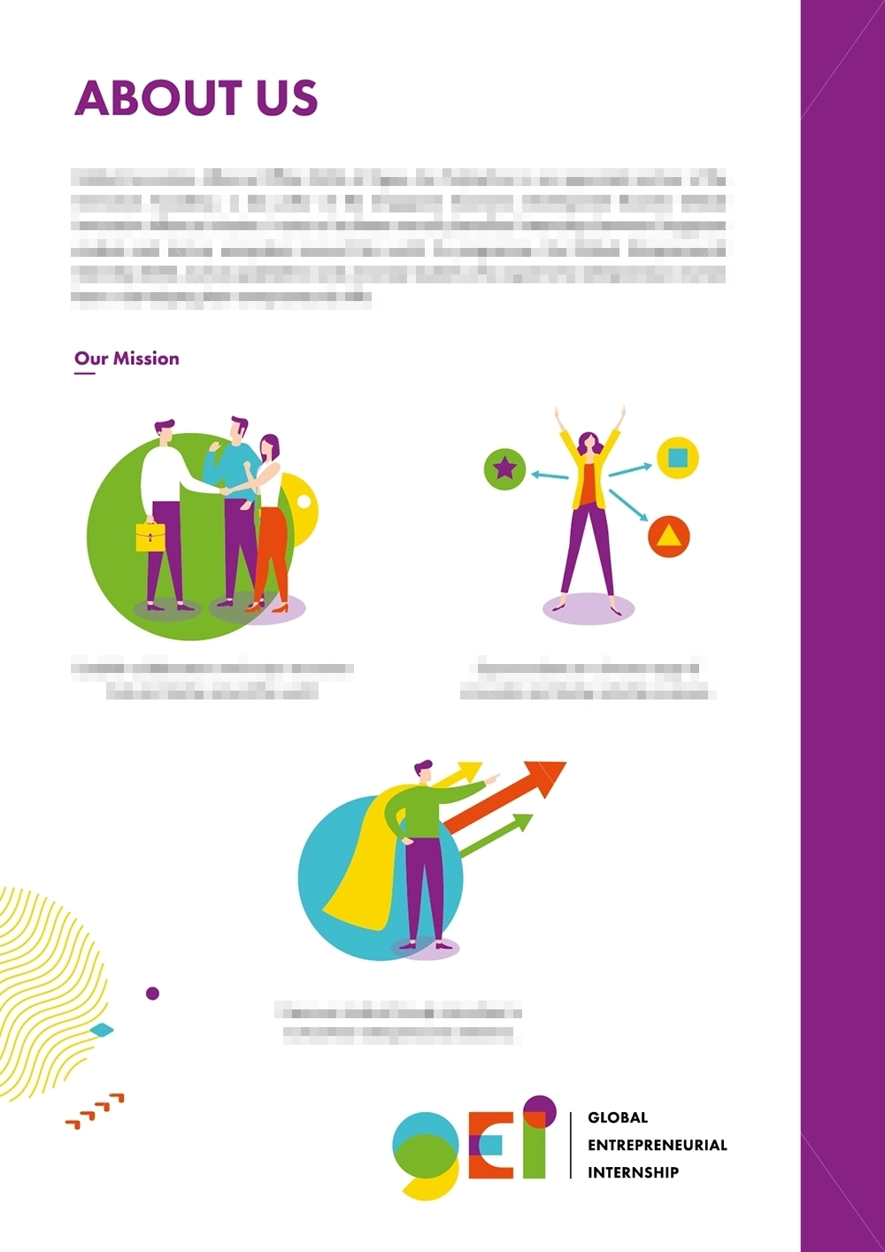 gei corporate insert design about us