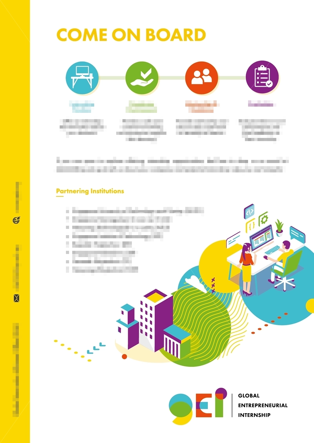 gei corporate insert design come on board