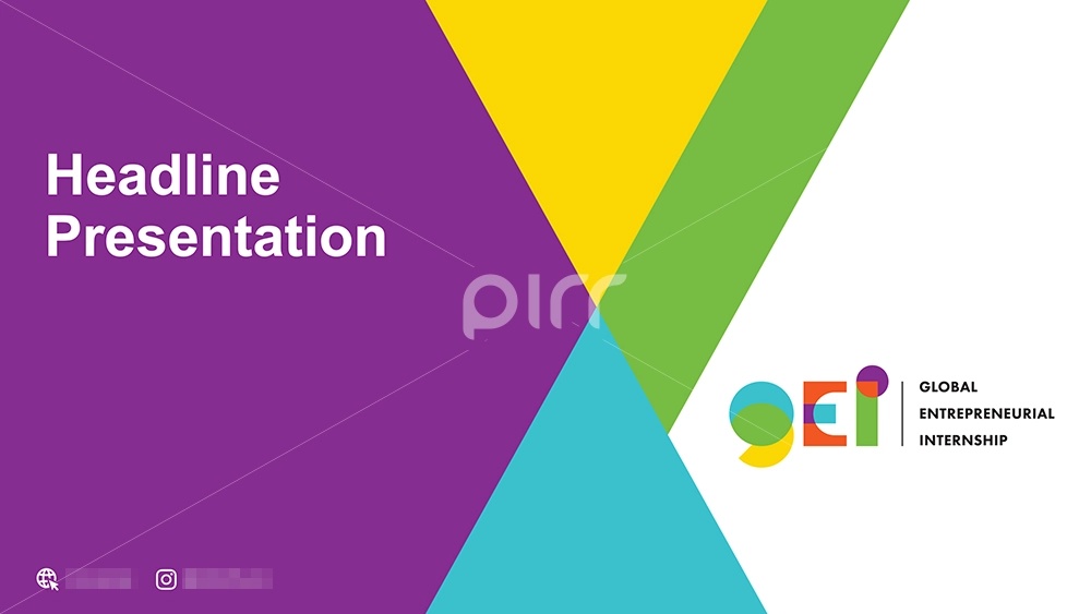 gei powerpoint template design cover