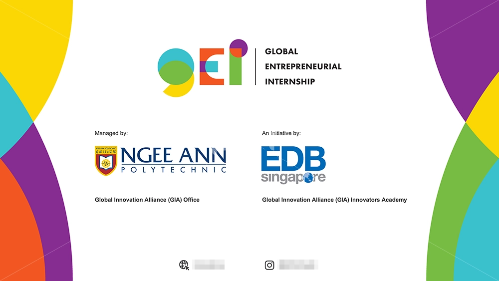 gei powerpoint template design end slide