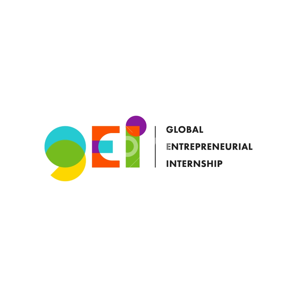 global entrepreneurial internship logo design full colour horizontal